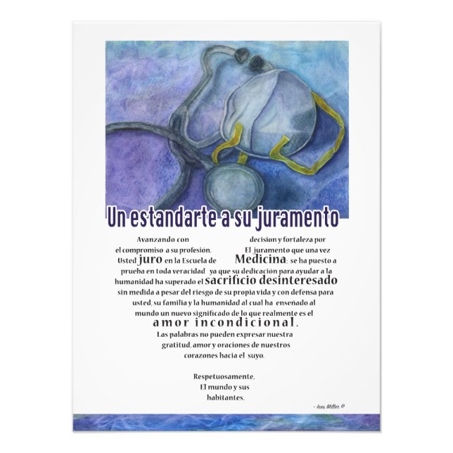 Un estandarte a su juramento Spain Doktor Poster (Framsidan)