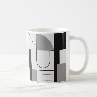 Un image abstraite style années 70 sur un mug. kaffemugg