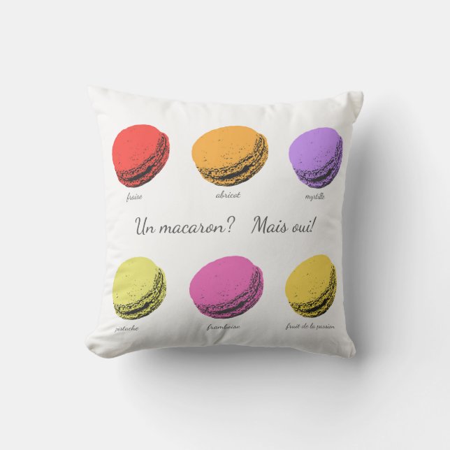 Un macaron? Mais oui! Kudde (Framsida)