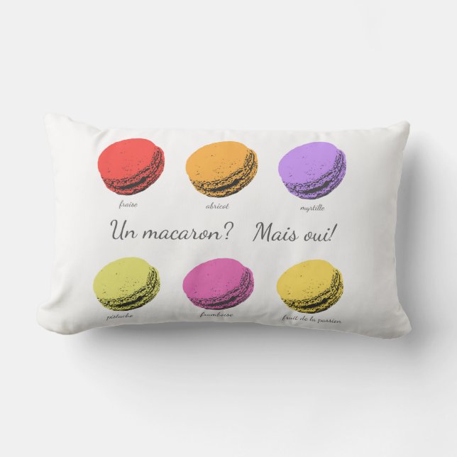 Un macaron? Mais oui! Lumbarkudde (Framsida)
