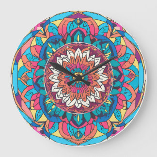 Un mandala curieux stor klocka