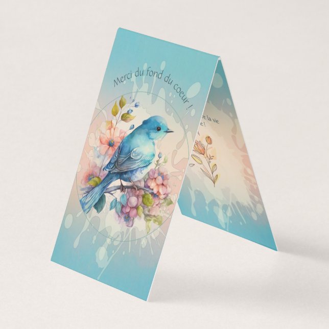 Un merci tendre aux couleurs d’aube kort (Framsida)