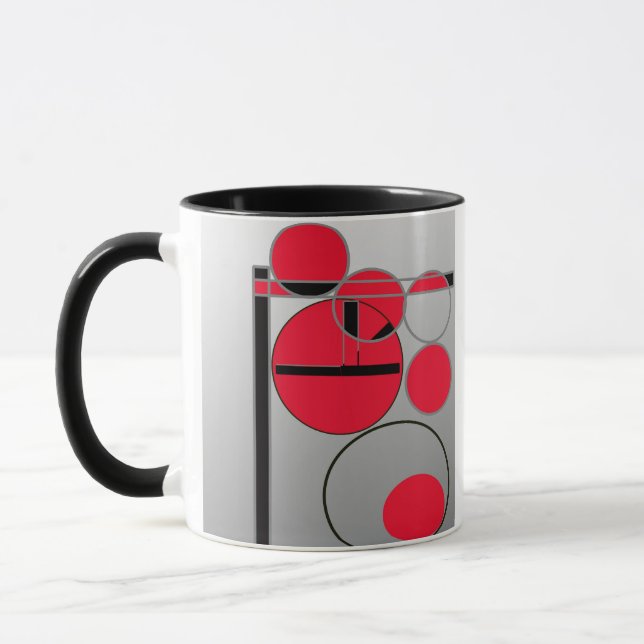 un mug dessin graphique mugg (Vänster)