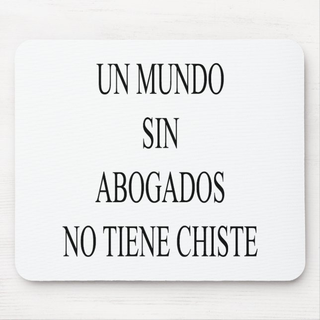 Un Mundo syndar Abogados ingen Tiene Chiste Musmatta (Framsidan)