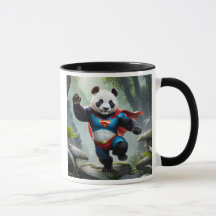 Un panda super héros.