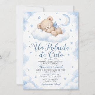 Un Pedacito de Cielo Baby Shower-inbjudan Inbjudningar