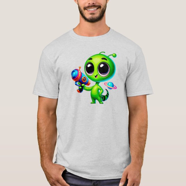 Un petit bonhomme vert extraterrestre t shirt (Framsida)