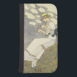 Un Peu…, design för en landklänning av Paquin, 1 Galaxy S4 Plånbok<br><div class="desc">Avbilda: 193216 Un Peu…,  design för en landklänning av Paquin,  1913 (färglithoen). Barbier Georges (1882-1932). Privat samling,  den Stapleton samlingen.  Konst konst.</div>