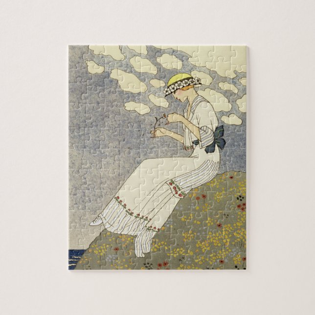 Un Peu…, design för en landklänning av Paquin, 1 Pussel (Vertikal)