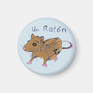 Un Ratón (en råtta) Magnet