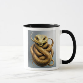 Un serpent majestueux enroulé. mugg