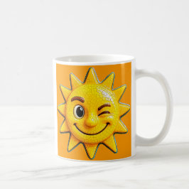 Un soleil radieux donc heureux kaffemugg