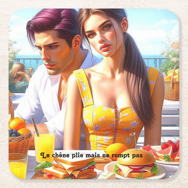  - Un Souffle Nouveau Underlägg Papper Kvadrat (Framsidan)