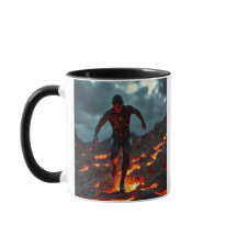 Un terrain volcanique en fusion. 