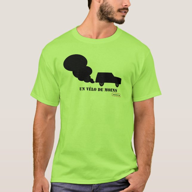 Un vélo de moins t shirt (Framsida)