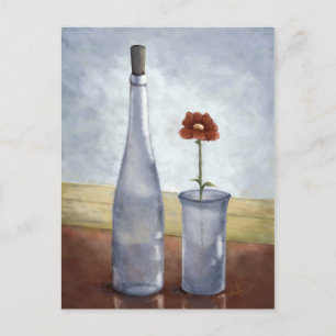 Una flor/A-blomma. Postcardd Vykort
