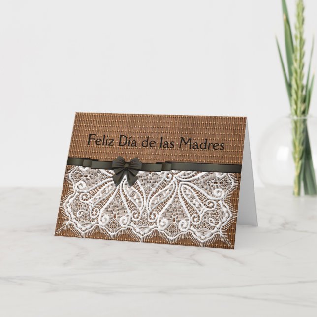 Una Tarjeta Bonita Feliz Día de las Madres Helgkort (Framsida)