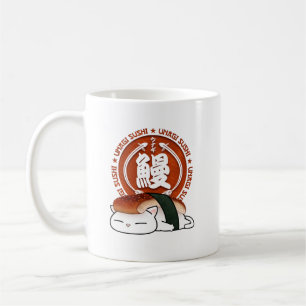 Unagi Eel Sushi Cat Kaffemugg