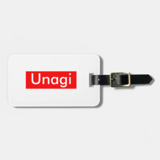 Unagi-etikett Bagagebricka
