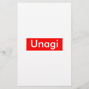 Unagi-etikett Brevpapper