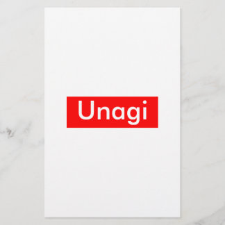 Unagi-etikett Brevpapper