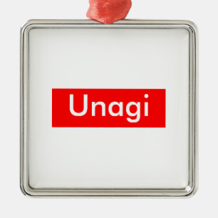 Unagi-etikett Julgransprydnad Metall