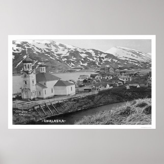 Unalaska, Alaska Church 1914 Poster (Framsidan)