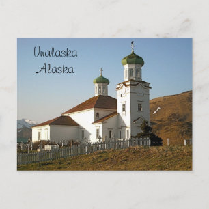 Unalaska Russian Church Vykort