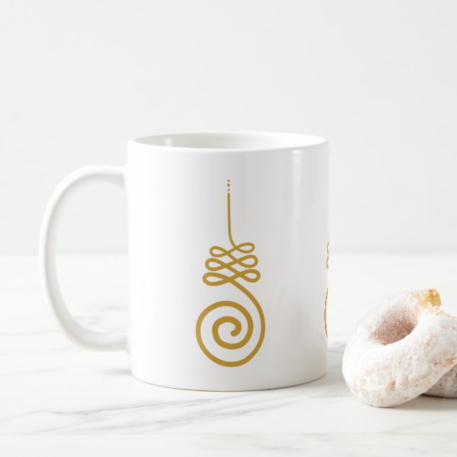 Unalome Buddhist Symbol Kaffemugg (Med munk)