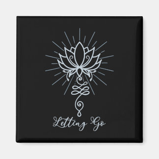 Unalome Symbol Lotus Flower Letting Go Magnet