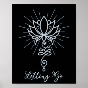 Unalome-symbol Lotusblomma Låta gå Poster