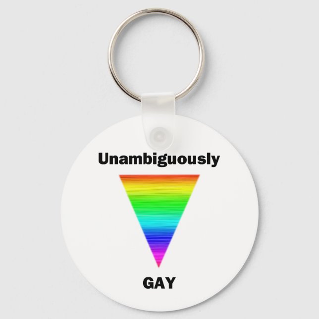Unambiguous Gay Nyckelring (Framsida)