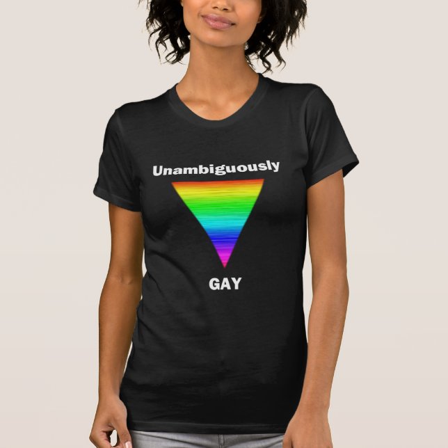 Unambiguous Gay T-shirt (Framsida)