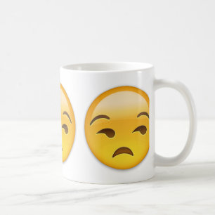 Unamused ansikte Emoji Kaffemugg