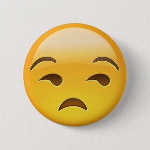 Unamused ansikte Emoji Knapp