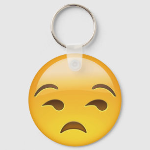 Unamused Ansikte Emoji Nyckelring