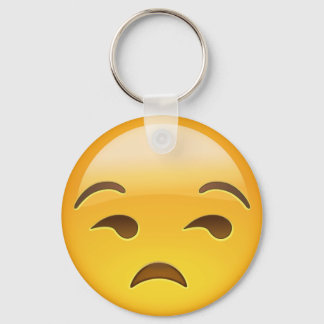 Unamused Ansikte Emoji Nyckelring