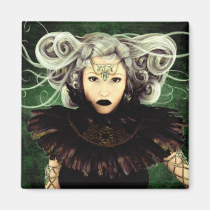 Unamused gotiskt konstverk magnet