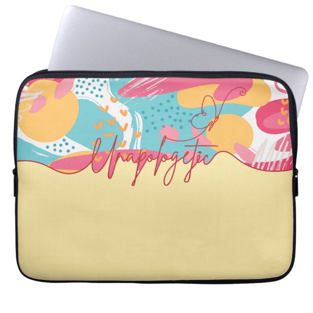 Unapologetic Bold Feminine Statement Laptop Fodral (Framsidan)