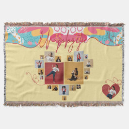 Unapologetic Personalized Feminine Photo Collage Filt