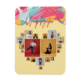 Unapologetic Personalized Feminine Photo Collage Magnet