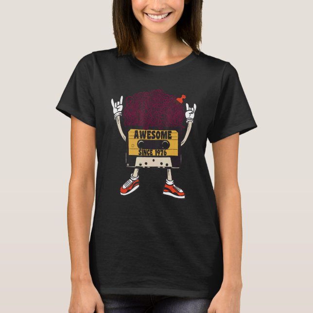 Unapologetically black awesome since 1976 african  t shirt (Framsida)