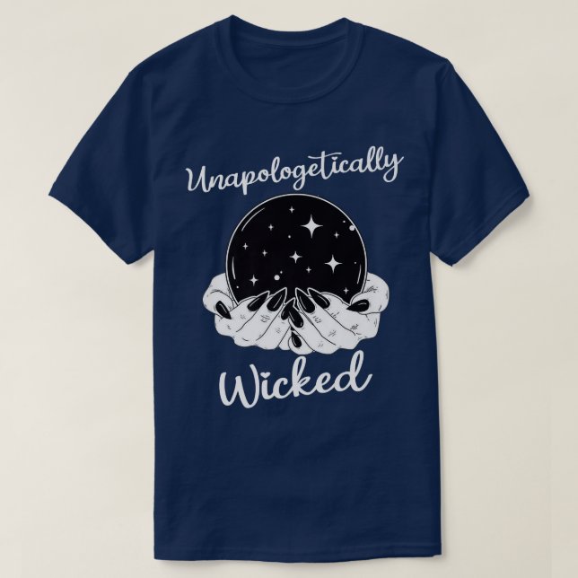 Unapologetically Wicked  Bad Witch Halloween Horro T Shirt (Design framsida)