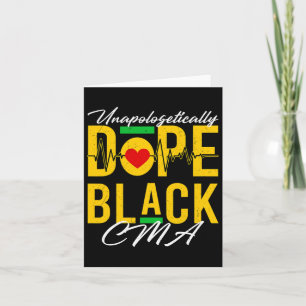Unapologetiskt Drug Black Cma Nurse Medical Afri Kort