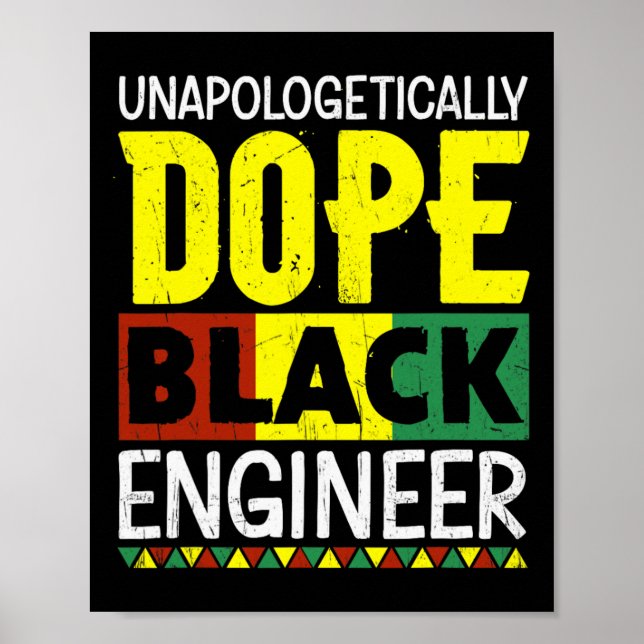 Unapologetiskt Drug Black Ingenjör Junetteonde Bl Poster (Framsidan)