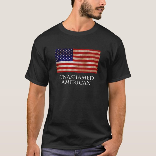 Unashamrad American Patriotic T-Shirt (Framsida)