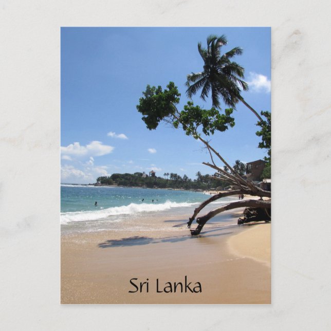 unawatuna strand sri lanka vykort (Framsida)