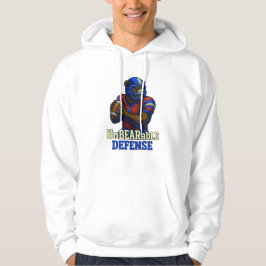 UnBEARable Defense – Funny Bear Football Hoodie