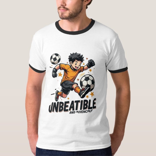 Unbeatable & Invincible – Bold Power Statement  T Shirt (Framsida)