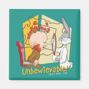 "Unbewievable" Barber KRYP BUNNY™ & Elmer Fudd Magnet